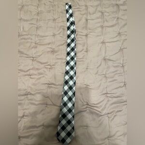 Black and White Checkered Tie
